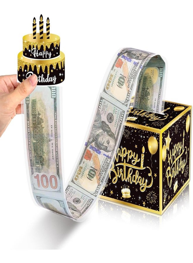 MFCMF Birthday Money Box with 30 Transparent Bags, Pull-Out Cash Gift Holder with Happy Birthday Card & DIY Stickers - Fun Surprise Gift Idea for Any Age, Perfect for Boys, Girls, Family & Friends - Image 1